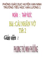 Tuần 1. Cái nhãn vở