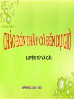 Tuần 19. Nhân hoá. Ôn tập cách đặt và trả lời câu hỏi Khi nào?