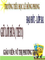 Bài 2. Giữ lời hứa