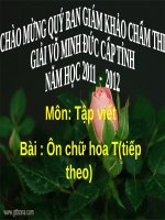 Tuần 28. Ôn chữ hoa: T (tiếp theo)