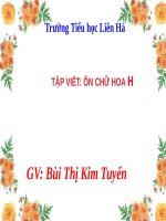 Tuần 12. Ôn chữ hoa: H