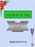 Bài 1. Em là học sinh lớp 1