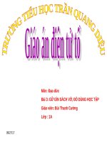 Bài 3. Giữ gìn sách vở, đồ dùng học tập