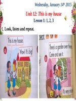 Unit 12: This is my house