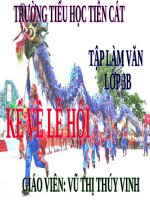 Tuần 25. Kể về lễ hội