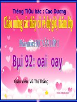 Bài 92. oai, oay