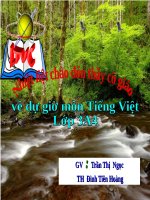 Tuần 21. Nhân hoá. Ôn tập cách đặt và trả lời câu hỏi Ở đâu?