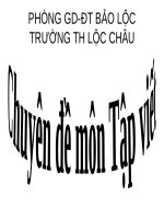 CHUYEN DE TẬP VIÊT LỚP 3