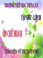 Tuần 3. Ôn chữ hoa: B