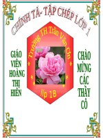 Tuần 6. Mời vào