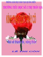 Tuần 16. Nghe-kể: Kéo cây lúa lên. Nói về thành thị, nông thôn