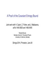 A proof of the covariant entropy bound