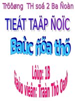 Tuần 11. Bác đưa thư