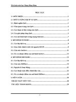 TIỂU LUẬN MẠNG BĂNG RỘNG  MÔ HÌNH CUNG CẤP CHẤT LƯỢNG INTERNET