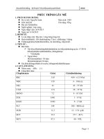 PHÚC TRÌNH GÂY MÊ GMHS