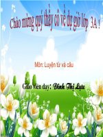 Tuần 7. Ôn tập về từ chỉ hoạt động, trạng thái. So sánh