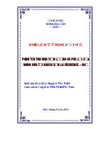 Phân tích tình hình tiền lương và phúc lợi của nhân viên tại khách sạn la residence and spa   huế (tt) 