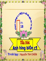 Tuần 12. Anh hùng biển cả