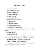 Nghiên cứu mong muốn của thợ dệt vào hoạt động du lịch dệt dzèng tại huyện a lưới, tỉnh thừa thiên huế (tt) 