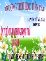 Tuần 7. Ôn tập về từ chỉ hoạt động, trạng thái. So sánh