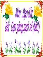 Bài 2. Gọn gàng, sạch sẽ