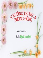 Tuần 5. Quà của bố