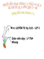 Tuần 19. Nhân hoá. Ôn tập cách đặt và trả lời câu hỏi Khi nào?