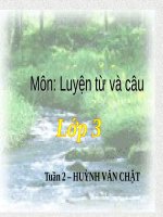 Tuần 2. MRVT: Thiếu nhi. Ôn tập câu Ai là gì?