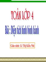 Diện tích hình bình hành