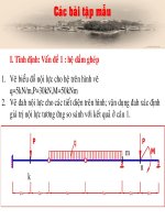 Bài tập cơ kết cấu