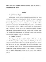 Đánh giá các hoạt động marketing trong kinh doanh của công ty cổ phần bảo hiểm dầu khí PVI