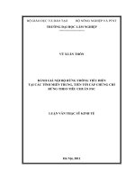 Đánh giá nội bộ rừng trồng tiểu điền tại các tỉnh miền trung, tiến tới cấp chứng chỉ rừng theo tiêu chuẩn FSC 