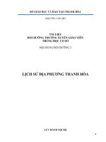TÀI LIỆU bồi DƯỠNG THƯỜNG XUYÊN GIÁO VIÊN TRUNG học cơ sở 