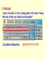 Chương III. Bài 2. Tập gõ các phím ở hàng trên