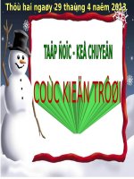 Tuần 33. Cóc kiện Trời