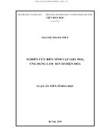 LUẬN án TS NGHIÊN cứu BIẾN TÍNH vật LIỆU pbo2 ỨNG DỤNG làm SEN sơ điện hóa 