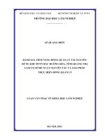 Đánh giá tiềm năng đồng quản lý tài nguyên rừng khu BTTN bắc hướng hóa, tỉnh quảng trị làm cơ sở đề xuất nguyên tắc và giải pháp thực hiện đồng quản lý 