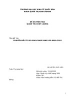 chuyển đổi từ ISO 9000:2008 sang ISO 9000:2015