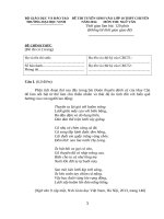 BỘ  ĐÁP ÁP VÀ ĐỀ THI TUYỂN SINH VÀO LỚP 10 THPT