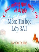 Chương III. Bài 2. Tập gõ các phím ở hàng trên