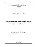 Nghệ thuật trình diễn nghi lễ Then của người Tày ở huyện Bắc Sơn, tỉnh Lạng Sơn