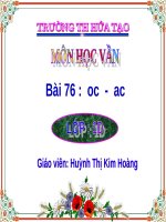 Bài 76. oc, ac