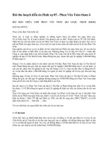 Bài thu hoạch diễn án hình sự 05