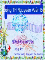 Tuần 9-11. Luyện tập trao đổi ý kiến với người thân