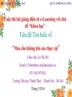 Bài 60. Nhu cầu không khí của thực vật