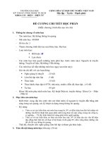 BỘ ĐỀ CƯƠNG CHI TIẾT MÔN HỌC ĐIỆN TỬ VIỄN THÔNG TẬP 1