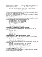 Báo cáo sơ kết học kì 1 thiết bị 