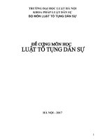 Đề cương Luật tố tụng dân sự 3TC
