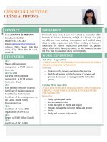 Mẫu CV xin việc dành cho sinh viên mới tốt nghiệp