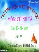 Tuần 22. Nghe-viết: Ê-đi-xơn